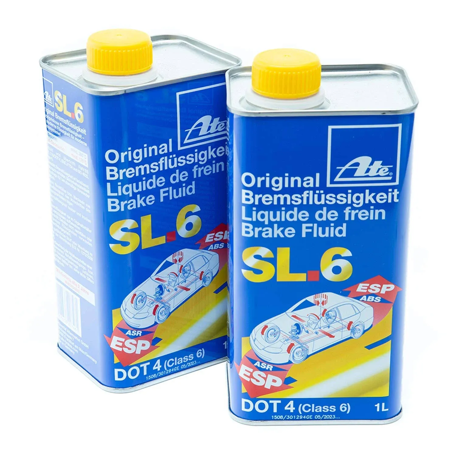 ATE Original SL.6 DOT 4 Brake Fluid, 1 Liter Can