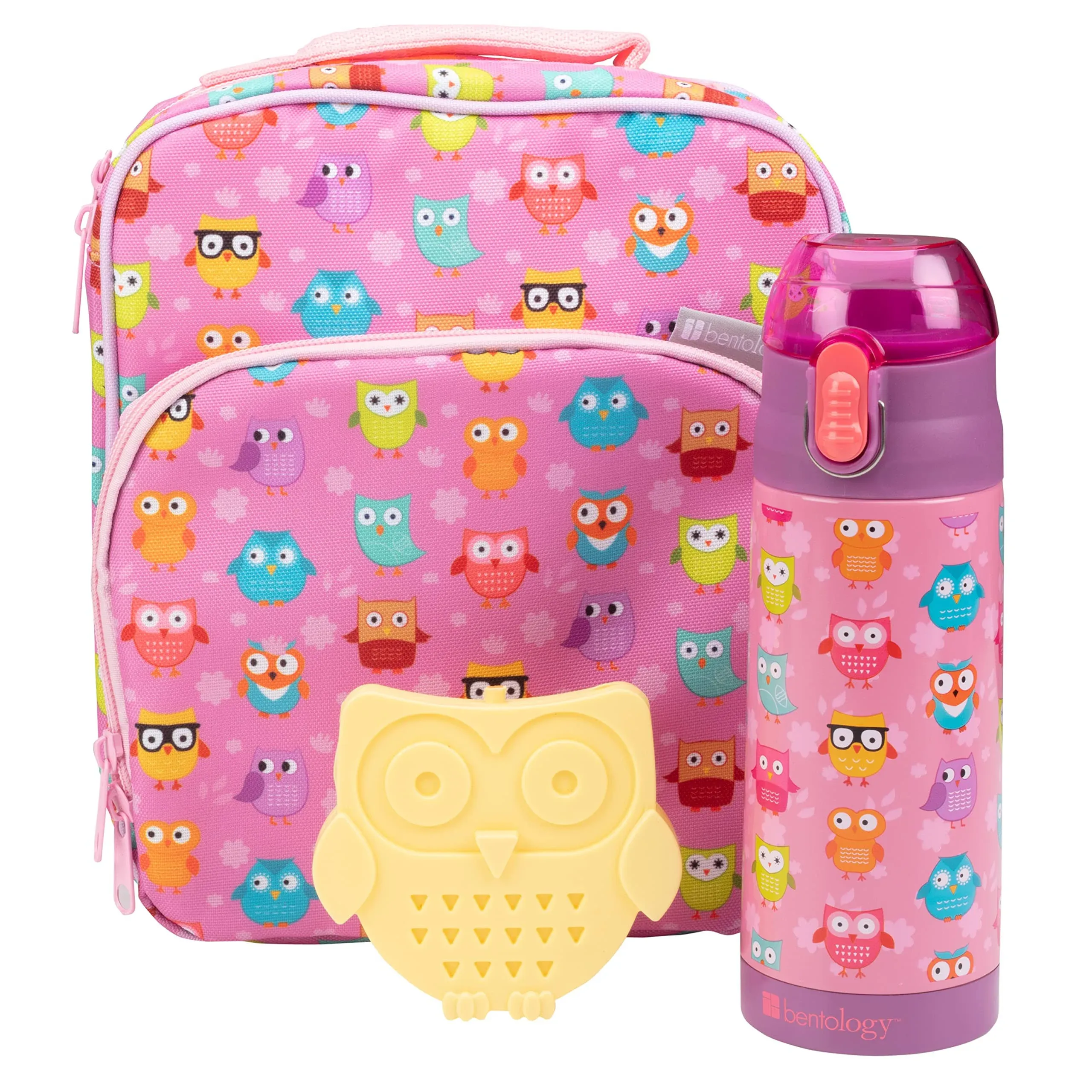 Bentology Kids Lunch Bag Set Owl