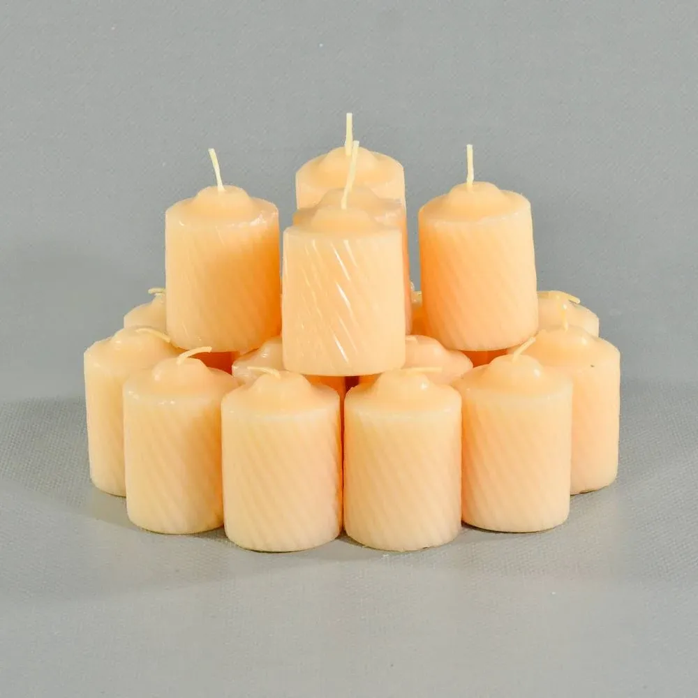 General Wax and Candle Co. 15 Hour Unscented Votives, Ivory, Box of 20