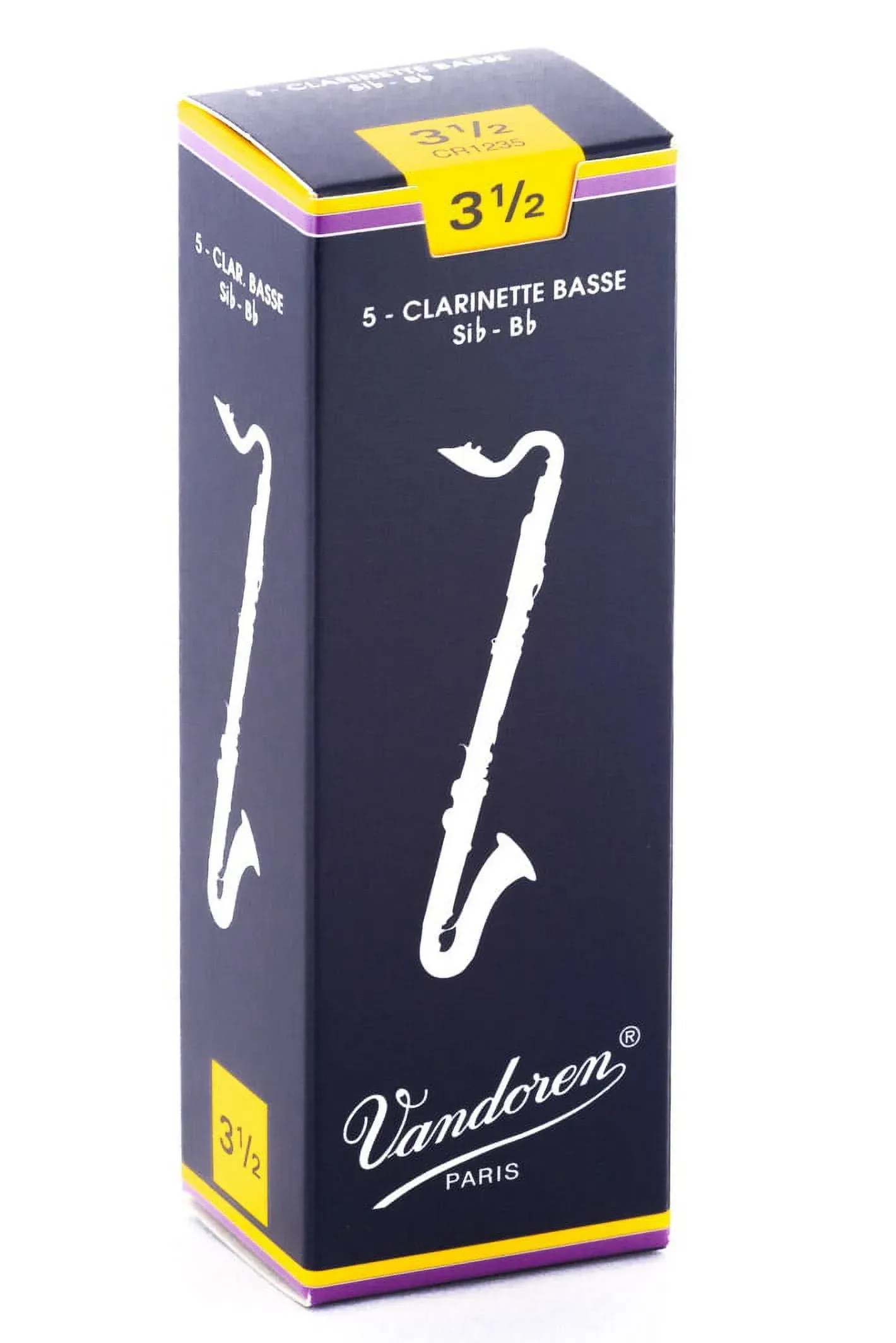 Vandoren Traditional Bass Clarinet Reeds Box of 5