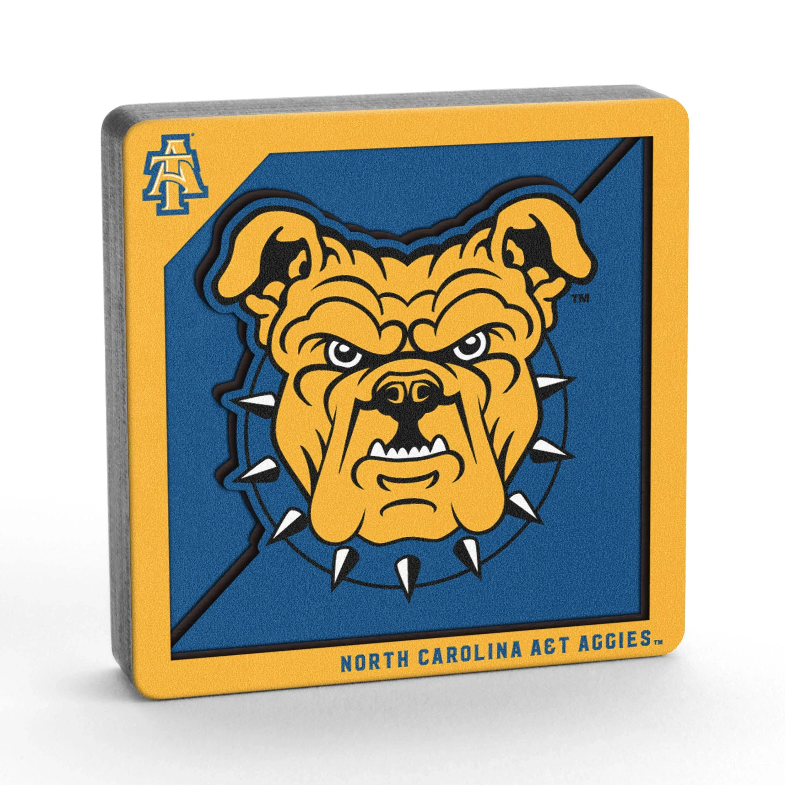 YouTheFan NCAA North Carolina A&T Aggies 3D Logo Series Magnets