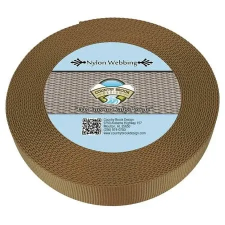 Country Brook Design Sand Heavy Duty Nylon Webbing Closeout (1 1/2 Inch)