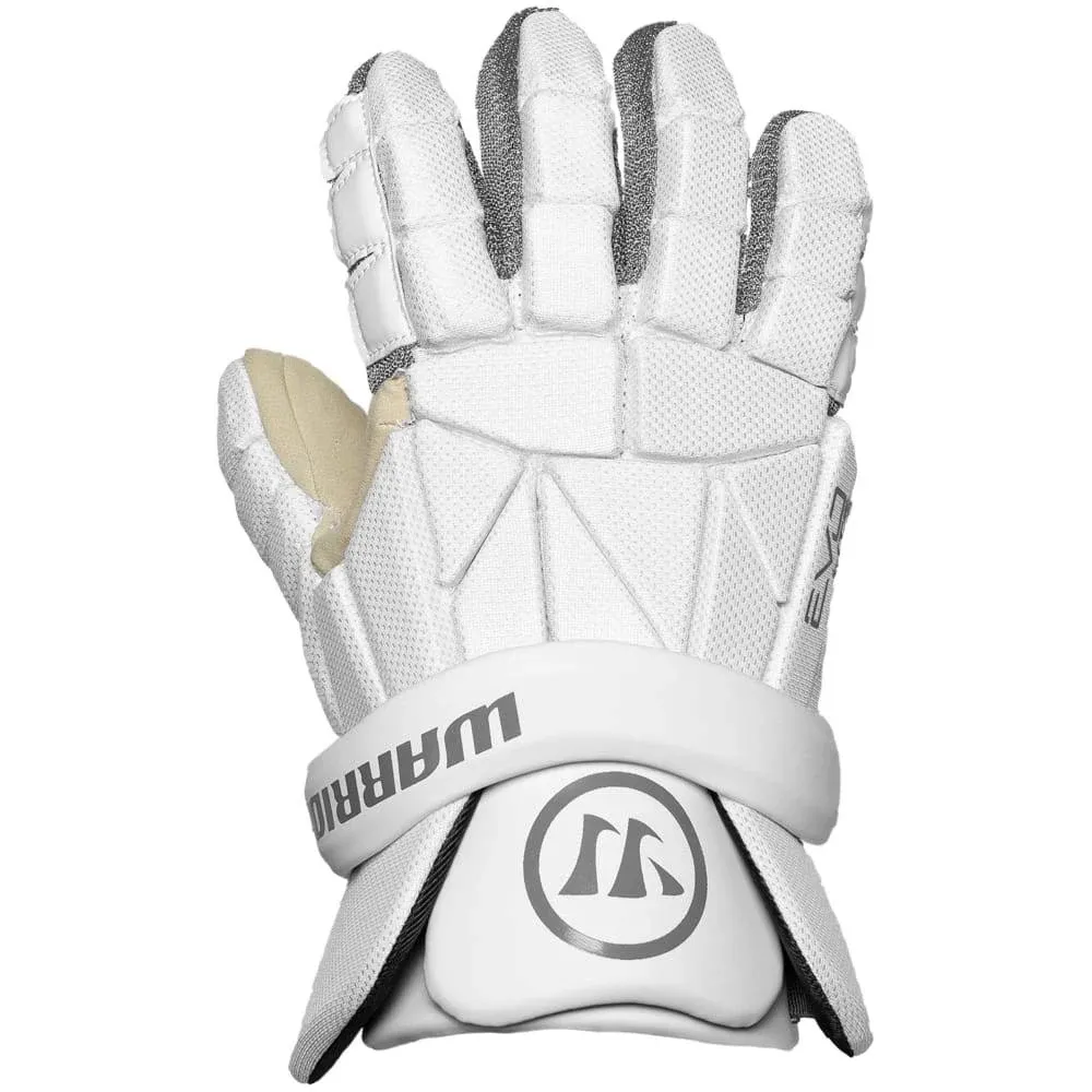 Warrior Evo Lite Lacrosse Gloves, White