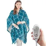 Degrees of Comfort Heated Sherpa Wrap Shawl, Cozy Winter Electric Blanket Throw, for Grandma Mom Women, Washable, Auto Shut-Off, Reversible 50 x 64