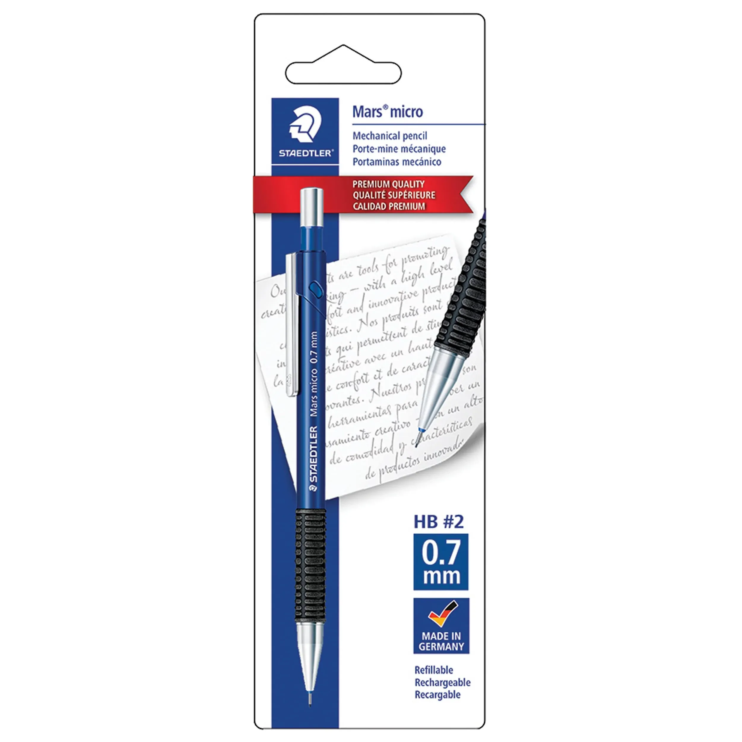 Staedtler Mars Micro 775 Mechanical Pencil0.7mm + 12 lead refills. 77507BK