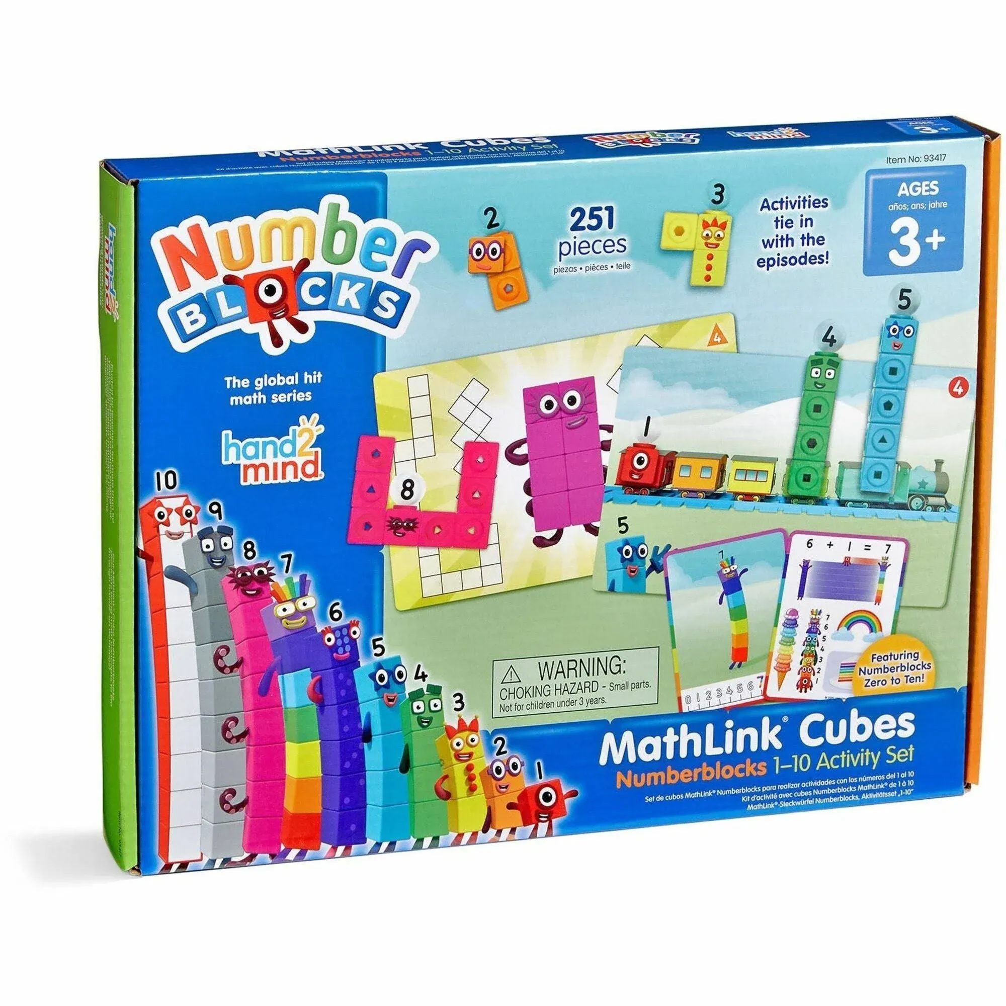 MathLink Cubes Number Blocks 1-10 Activity Set Hand2Mind