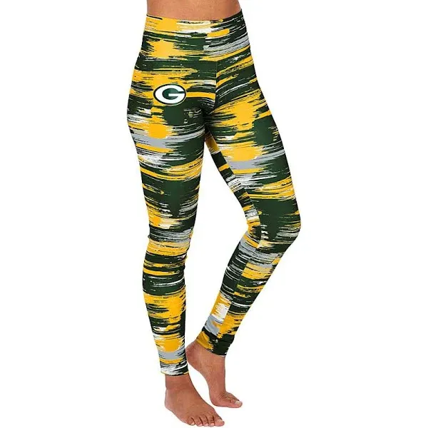 Zubaz NFL GREEN BAY PACKERS TEAM COLOR BRUSHED PAINT LEGGING XXL