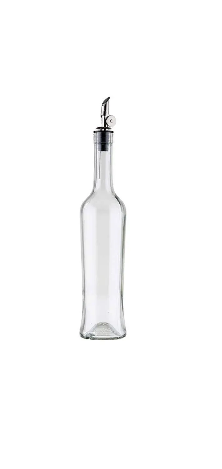 Tablecraft 10378 Oil & Vinegar Bottle 17 Oz. With Stainless Steel Pourer (597P)