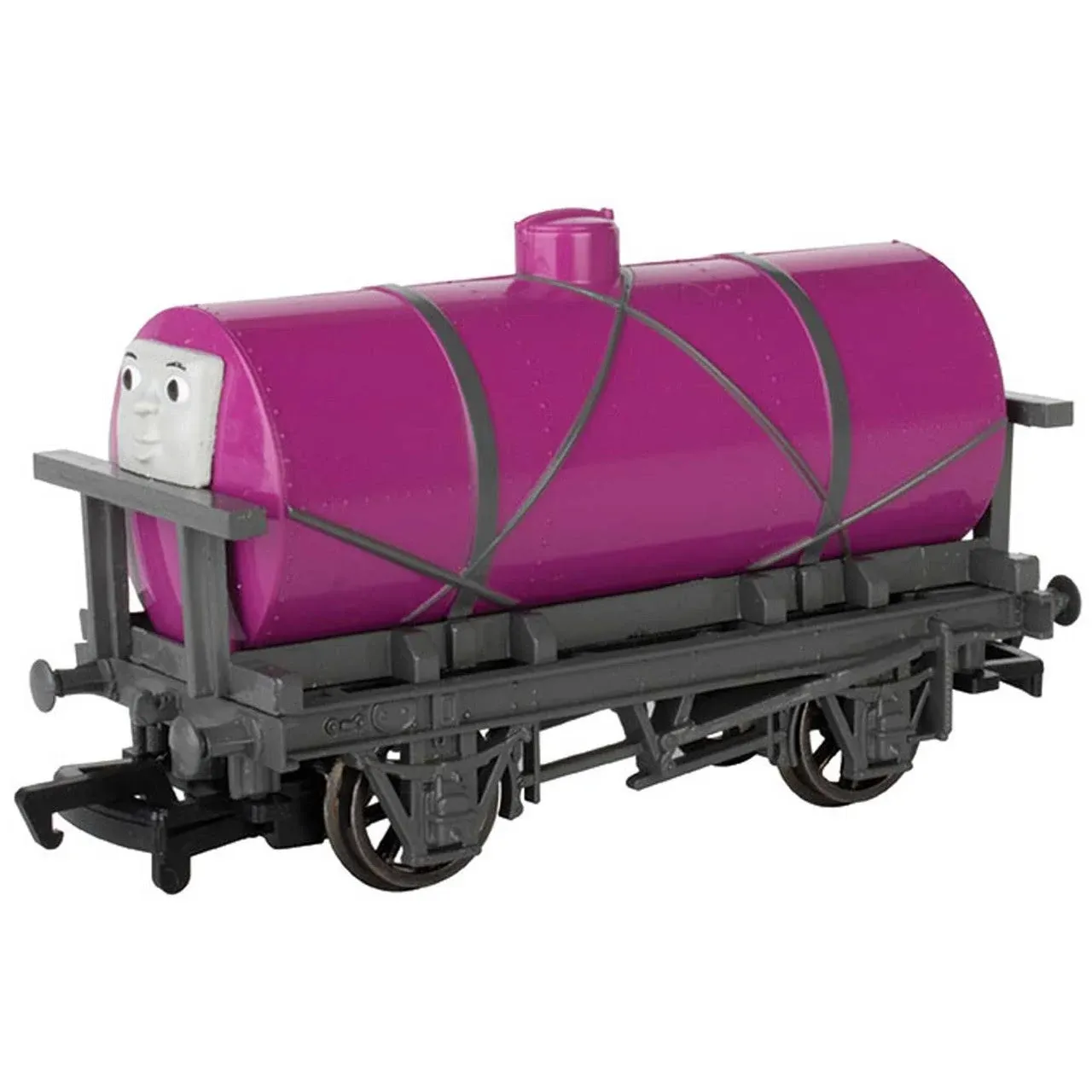 Bachmann Trains - Thomas & Friends Oil Tanker TROUBLESOME Truck #6 - HO Scale,Prototypical Maroon