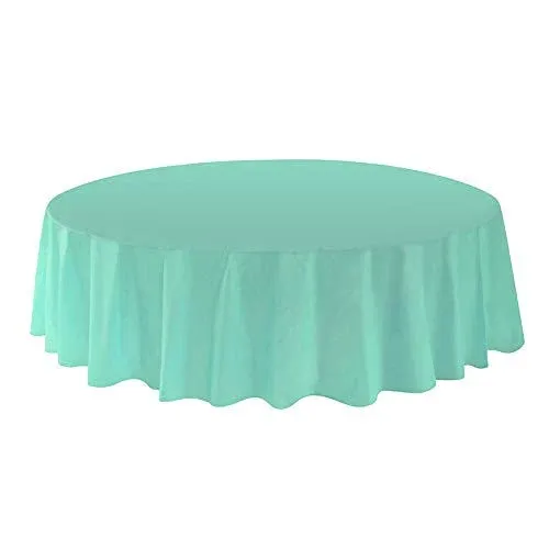 Allgala 12-Pack Premium Plastic Table Cover Medium Weight Disposable Tablecloth ...