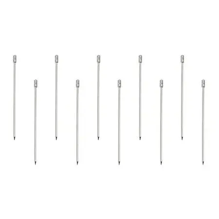 Uxcell Metal Cocktail Toothpicks Cylinder Drink Picks Cocktail Skewers 10Pack ...