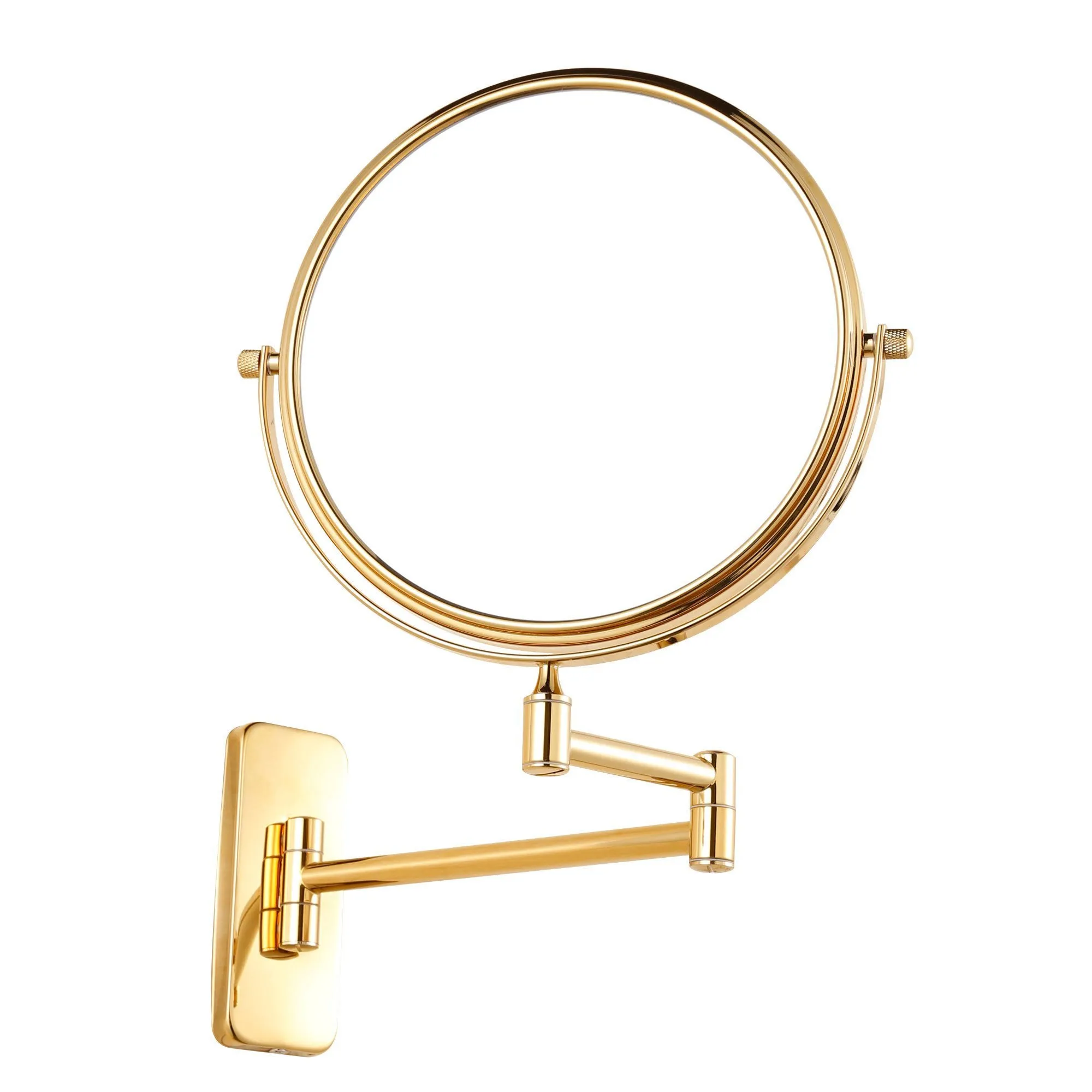 (20cm *10, Gold) - Gurun 20cm Double-Sided Wall Mount Makeup Mirror with 10x Magnification,Gold Finish M1406J(20cm ,10x)