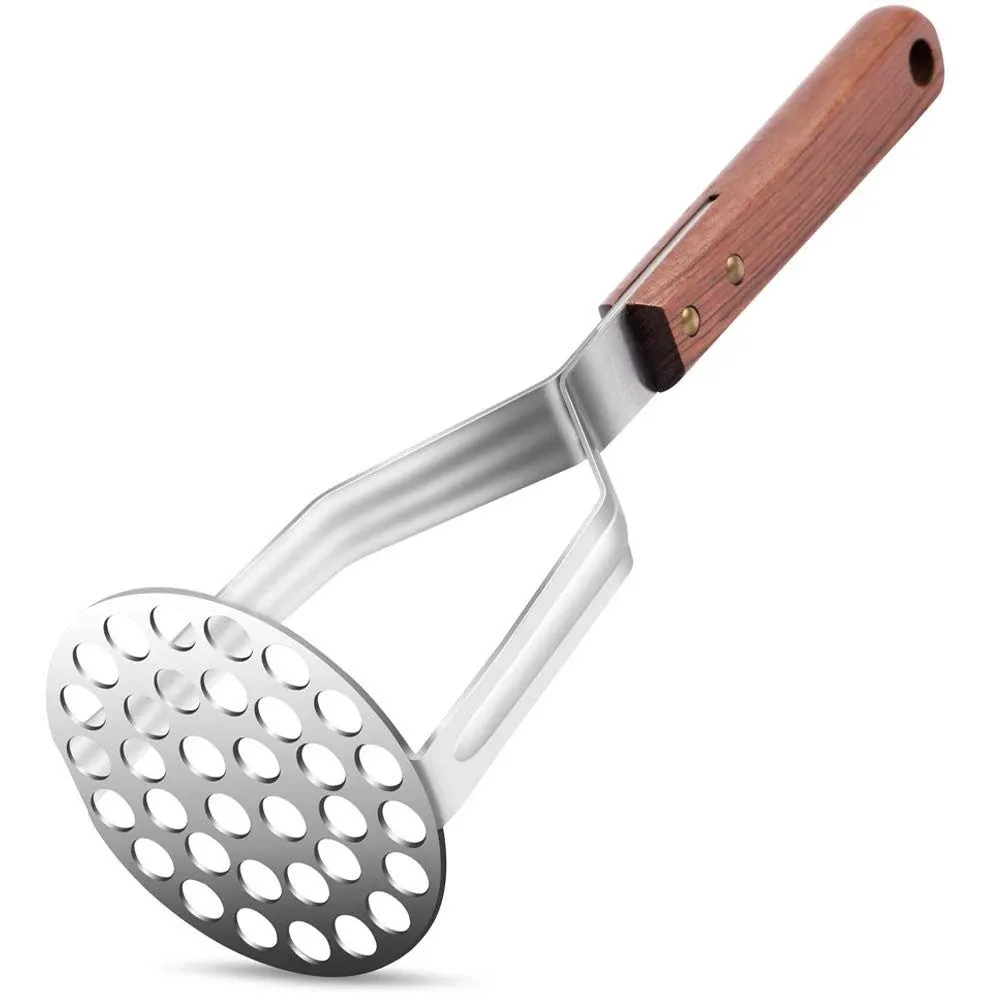 Stainless Steel Potato Masher Kitchen Tool( AUGMENTED MODEL) - Ergonomic Design,