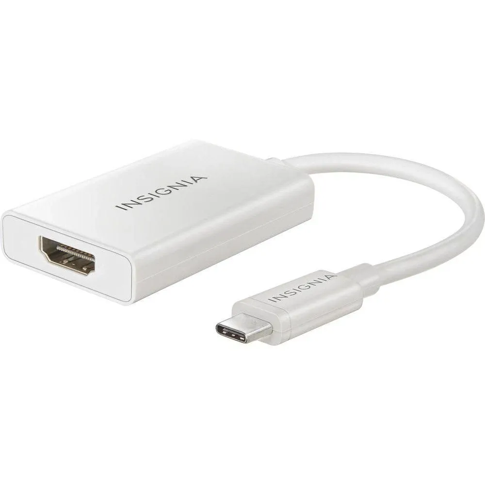 Insignia USB Type-C-to-HDMI Adapter - White - Model: NS-PU369CH-WH