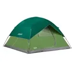 Coleman Sundome Camping Tent, 2/3/4/6 Person Dome Tent with Easy Setup, Included Rainfly and Weathertec Floor to Block Out Water, 2 Windows and 1 Ground Vent for Air Flow with Charging E-Port Flap