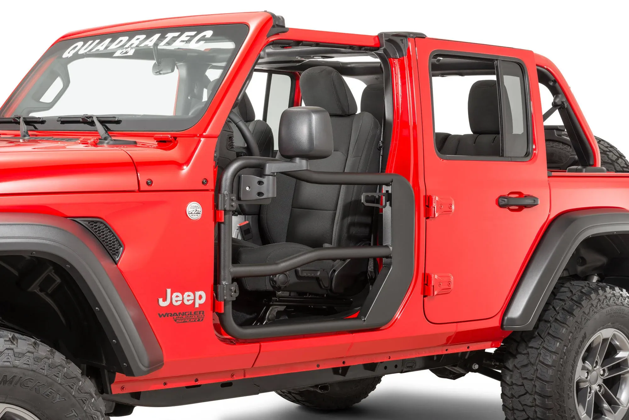 Rugged Ridge Fortis Rear Tube Doors 18-20 Jeep JL / - 11509.14