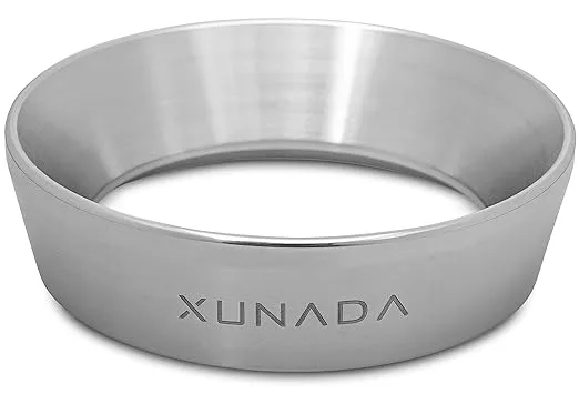 XUNADA 58mm Espresso Dosing Funnel, Precision Stainless Steel Coffee Dosing Ring ...