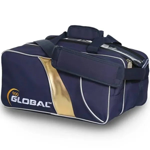 900 Global 2 Ball Deluxe Tote Blue/Gold Bowling Bag