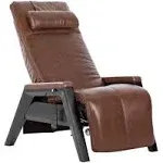 Gravis ZG Chair | Zero Gravity Recliners | Color: Black and Saddle | Human Touch