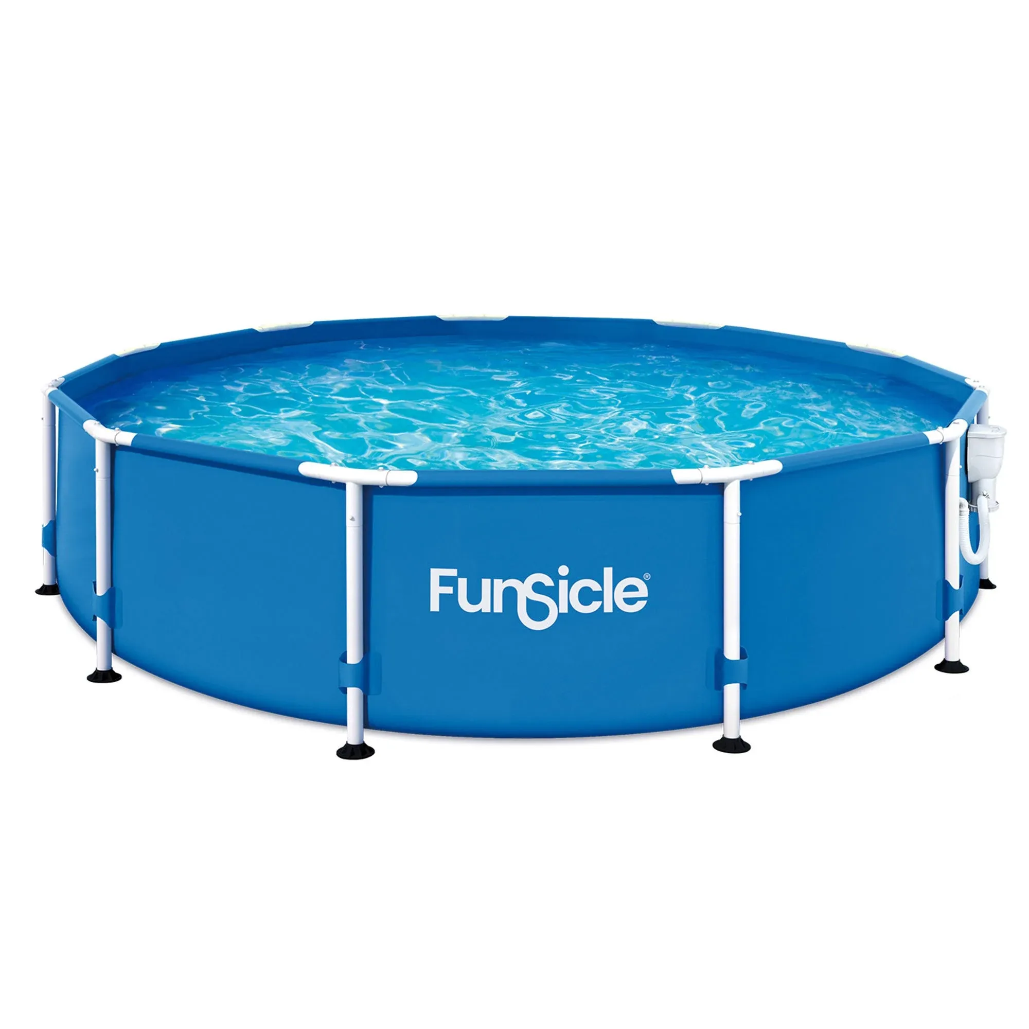 Funsicle 12&#039; x 30&#034; Outdoor Activity Round Frame Above Ground Swimming Pool Set