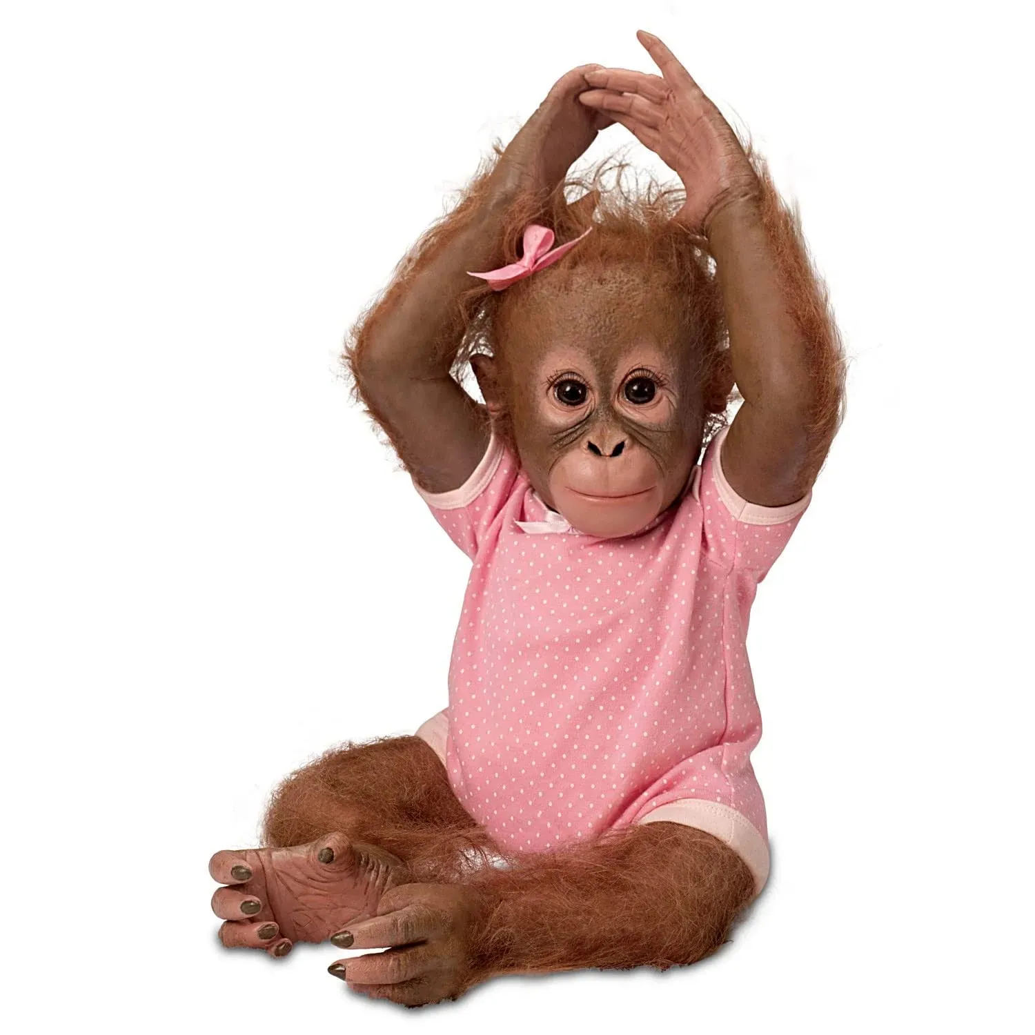 The Ashton Drake Galleries Annabelle's Hugs Poseable Lifelike Monkey Doll