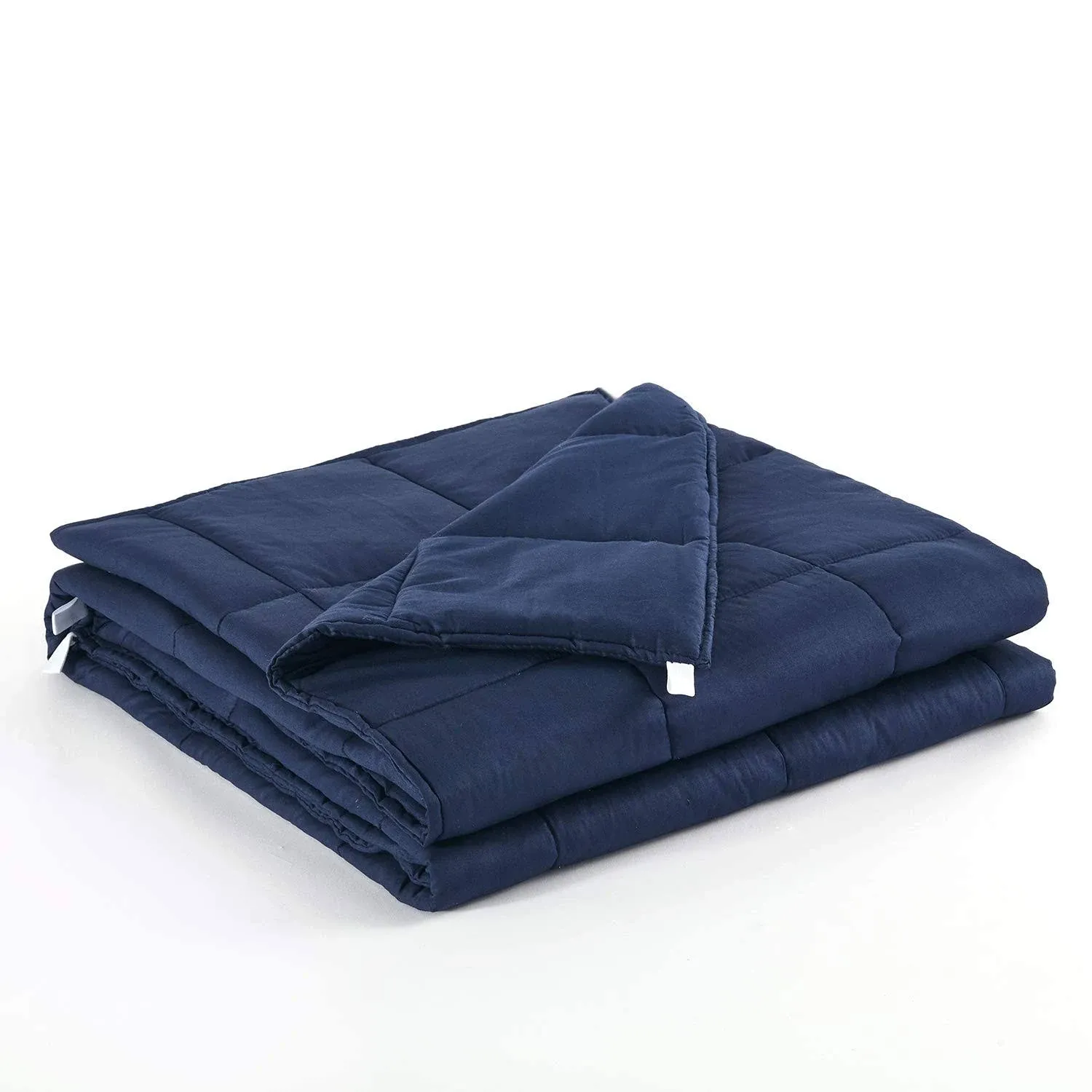 Weighted Blanket | 60''x80'',20lbs | for Individual Between 190-240 lbs | Premium Cotton Material with Glass Beads | Navy