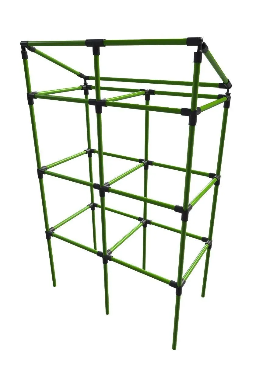 JGL-TR City Jungle Trellis Plant Support, Charcoal Grey/Green