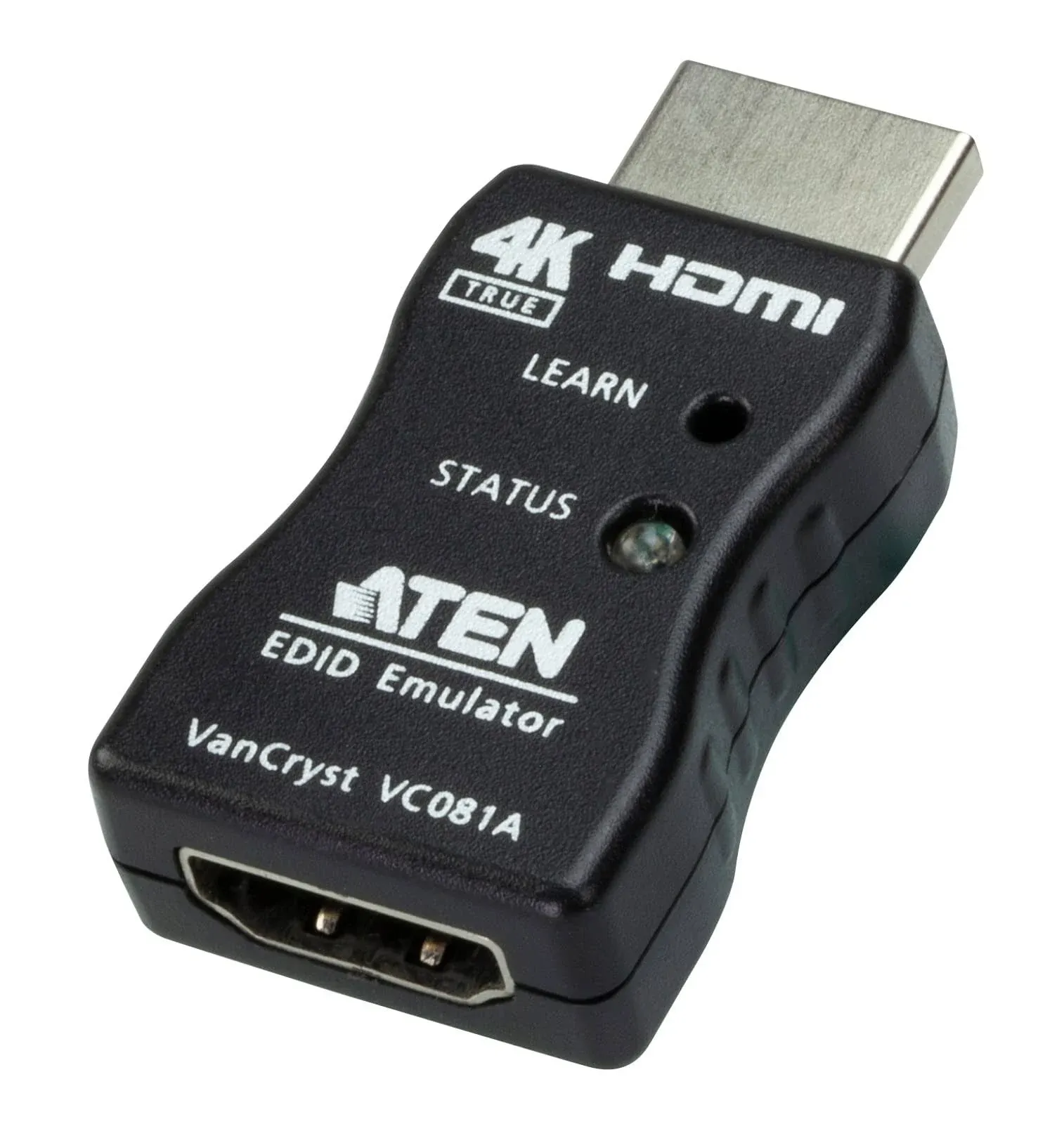 Aten VC081A True 4K HDMI EDID Emulator Adapter, Superior video quality up to 3840 x 2160 @ 60Hz (4:4:4), LED indicators, Powered by HDMI Source