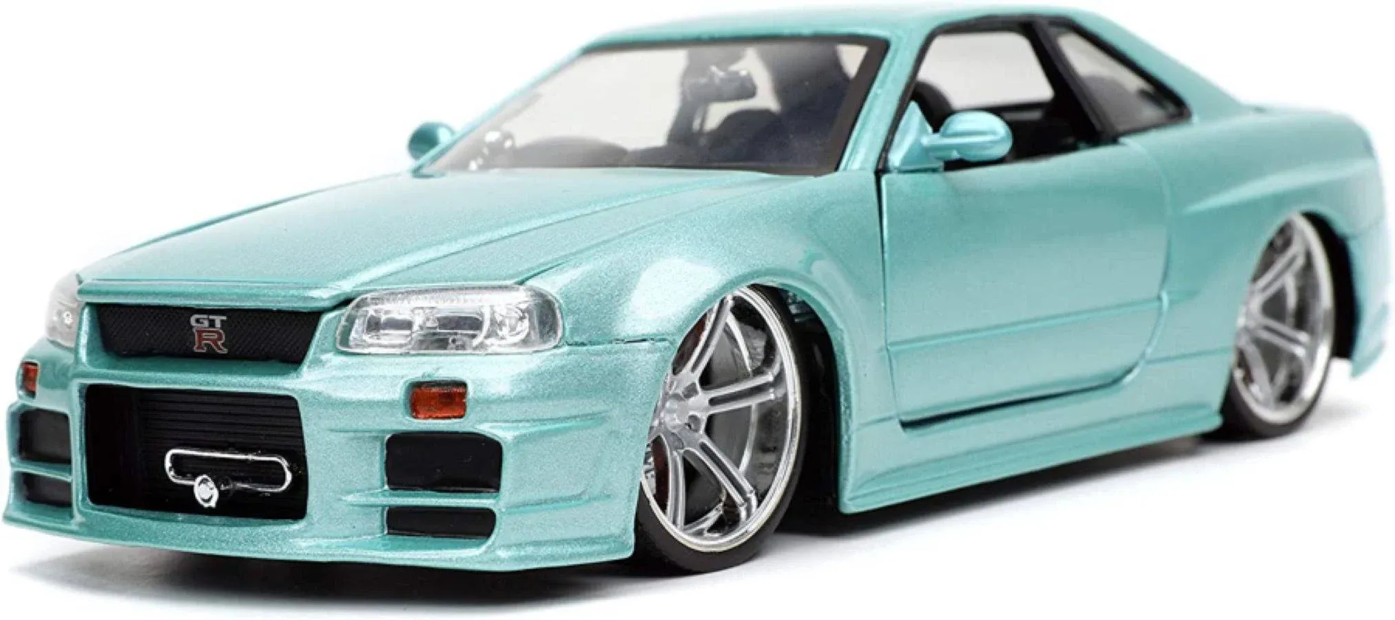 Fast & Furious Brian's 2002 Nissan Skyline GT-R R34 1:24 Scale Diecast