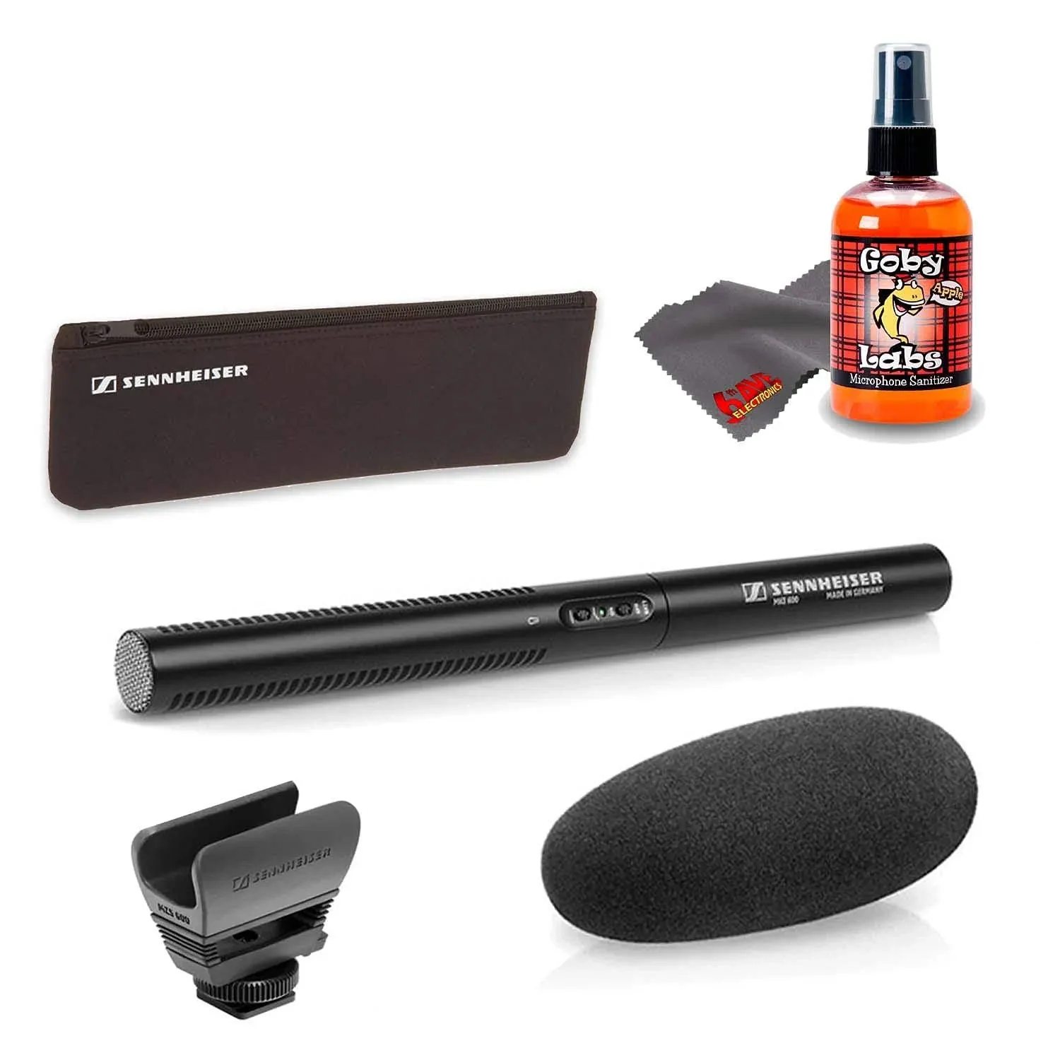 Sennheiser MKE 600 Camcorder Shotgun Microphone Carrying Case, Shock - Cleaning ...