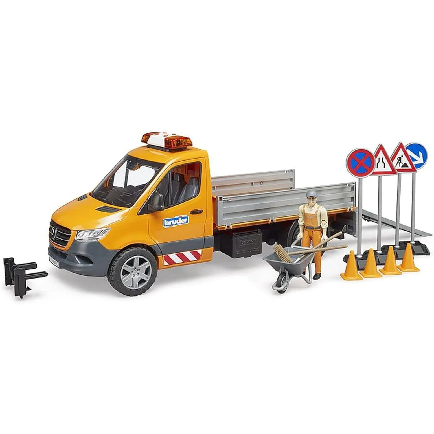 02677 Mb Sprinter Municipal With Driver Light + Sound Module And Accessories