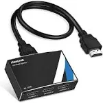 NEWCARE 4K HDMI Splitter 1 in 3 Out 【with 3.9 FT HDMI Cable】, 1×3 HDMI Splitter Support 4Kx2K, 1080P, 3D, HDR, DTS/Doby-TrueHD for Xbox PS5/4 Roku Blu-Ray Player Apple TV,NOT Support Extend Mode