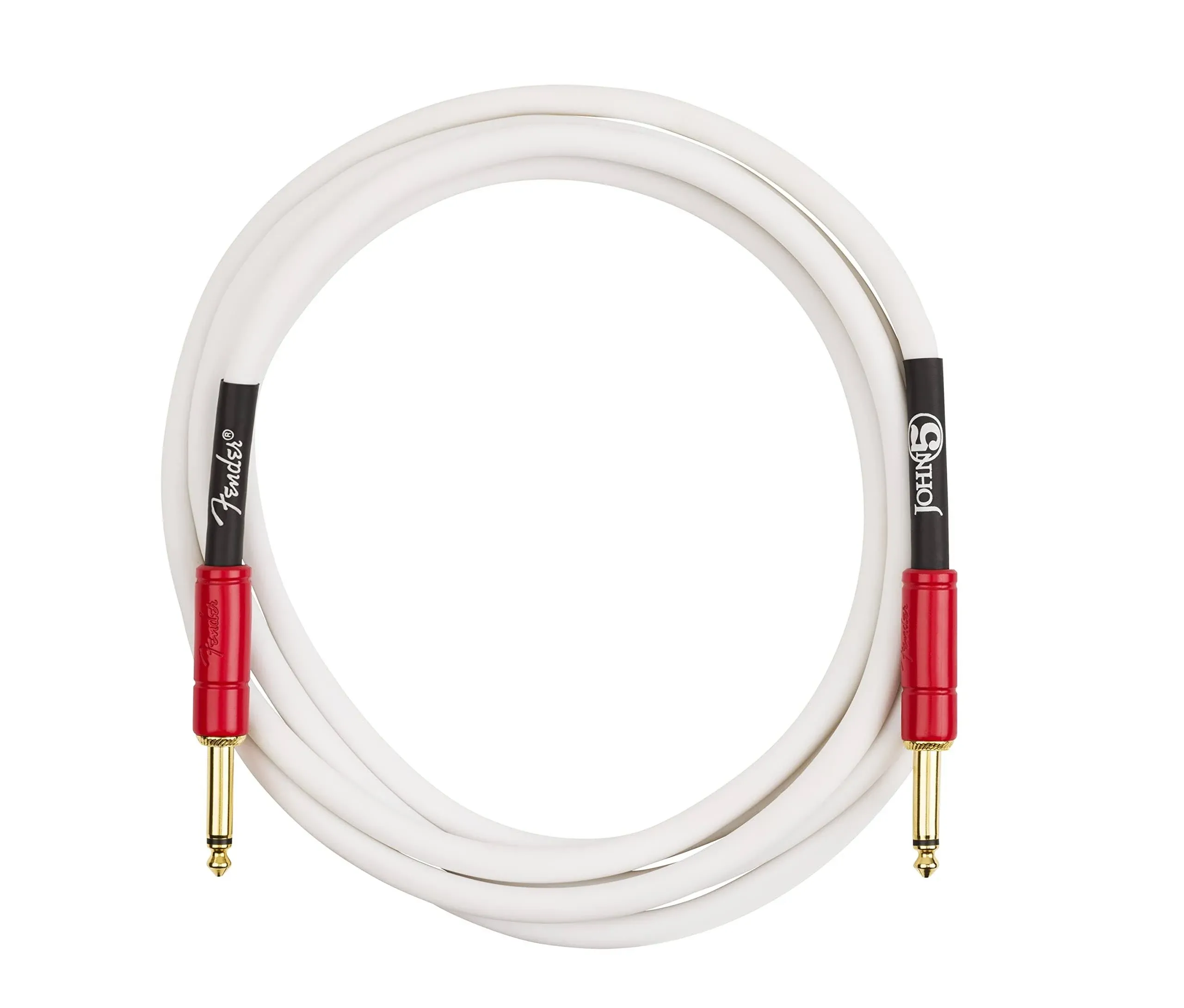 NEW Fender John 5 10&#039; Instrument Cable, WHITE, 099-0810-209