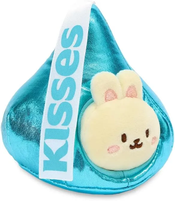 Anirollz Stuffed Animal Plush Toy - Official Hershey Kisses Chocolate Toy Blanket Outfitz Doll | Soft, Squishy, Warm, Cute, Comfort, Safe | Pillow with Fox - Valentine's Day Gift 4" Foxiroll