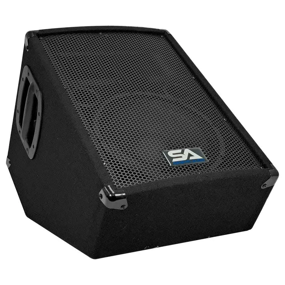 SA-10MT-PW - Powered 2-Way 10" Floor / Stage Monitor Wedge Style with Titanium Horn