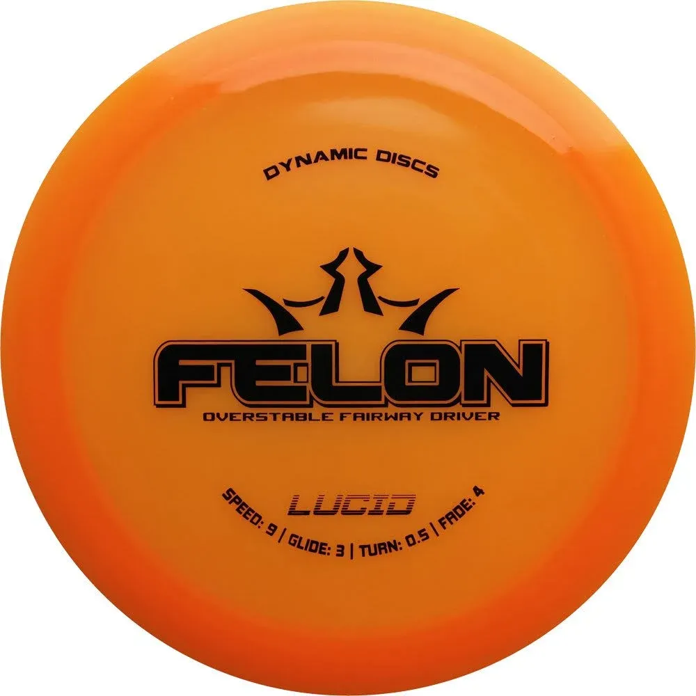 Dynamic Discs Lucid Felon 170-172g Fairway Driver Golf Disc [Colors May vary ...