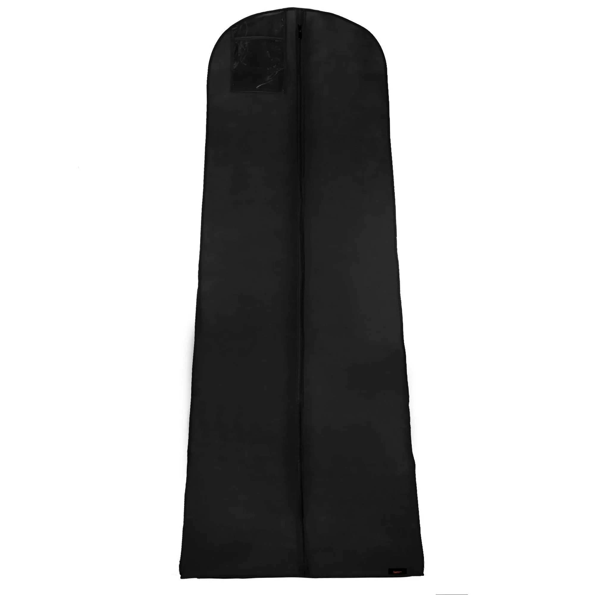 HANGERWORLD 72" Black Breathable Dress Cover Bag - Internal Pocket & 8" Gusset