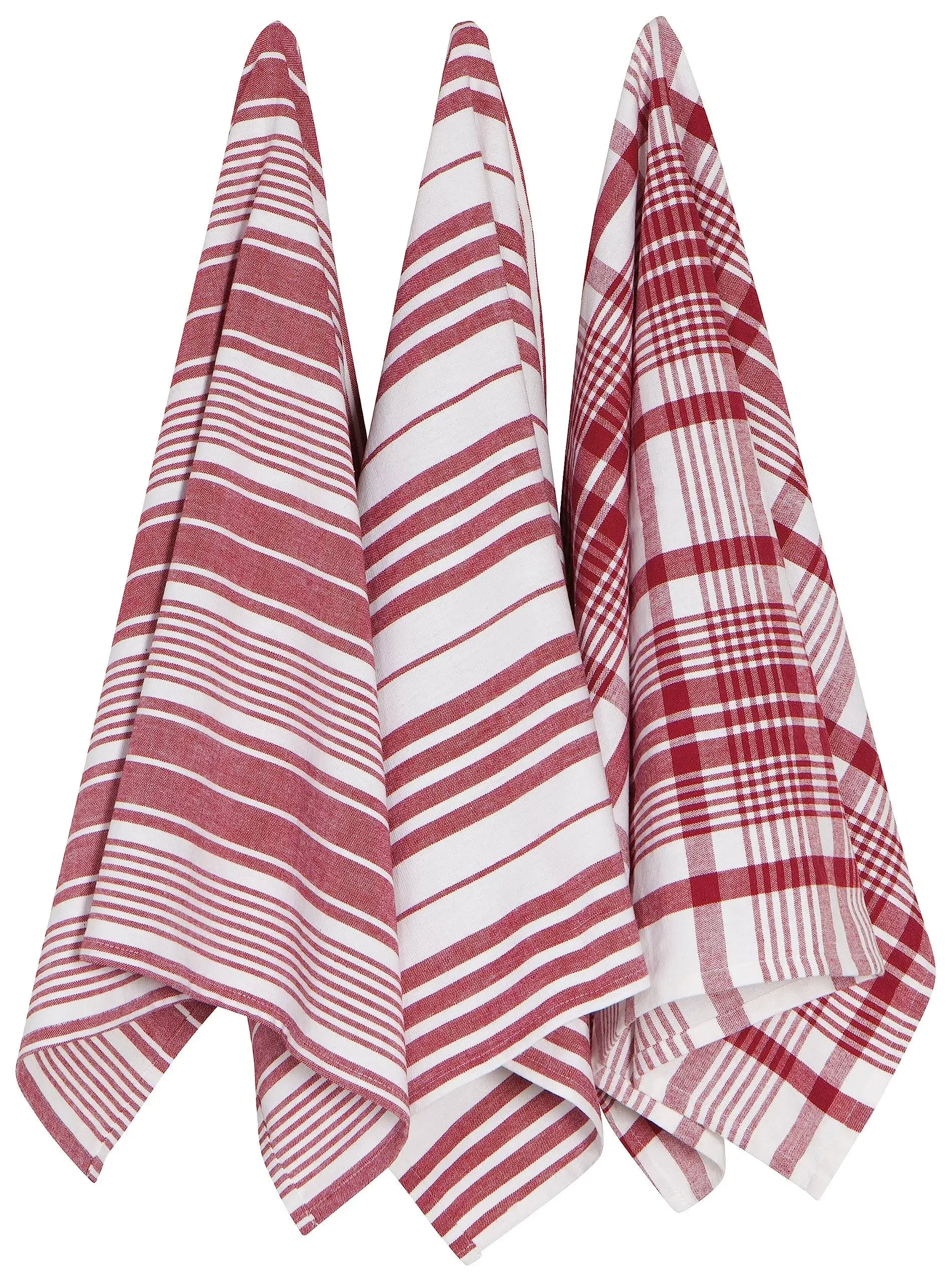 NOW Designs Dishtowels (Set of 3): Jumbo, Carmine