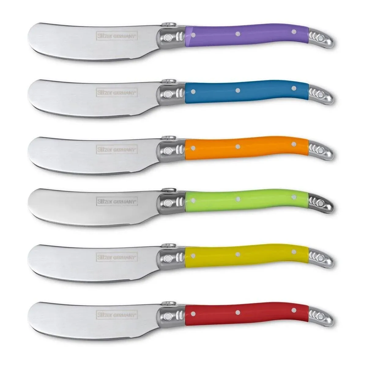 6pc Butter Knife Set Sandwich Spreader Knives Cheese Bread Toast Jam Peanut