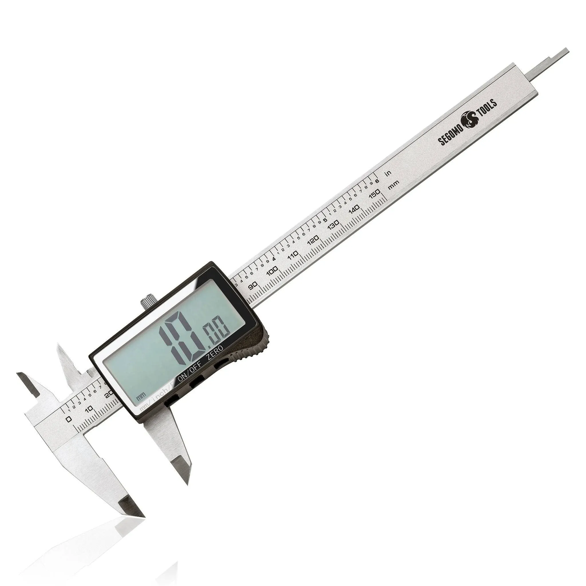 Segomo Tools 6 Inch Electronic Digital Calipers: Inch, Fractions, Mill