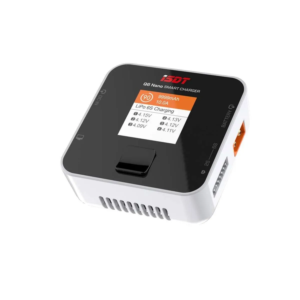 ISDT Q6 Nano Lipo Charger,DC 200W Smart Digital Charger for RC Batteries,Universal Balance Discharge Charger for LiFe/Lilon/LiPo/LiHV (1-6S),NiMH/Cd (1-16S),Pb (1-12S) Batteries