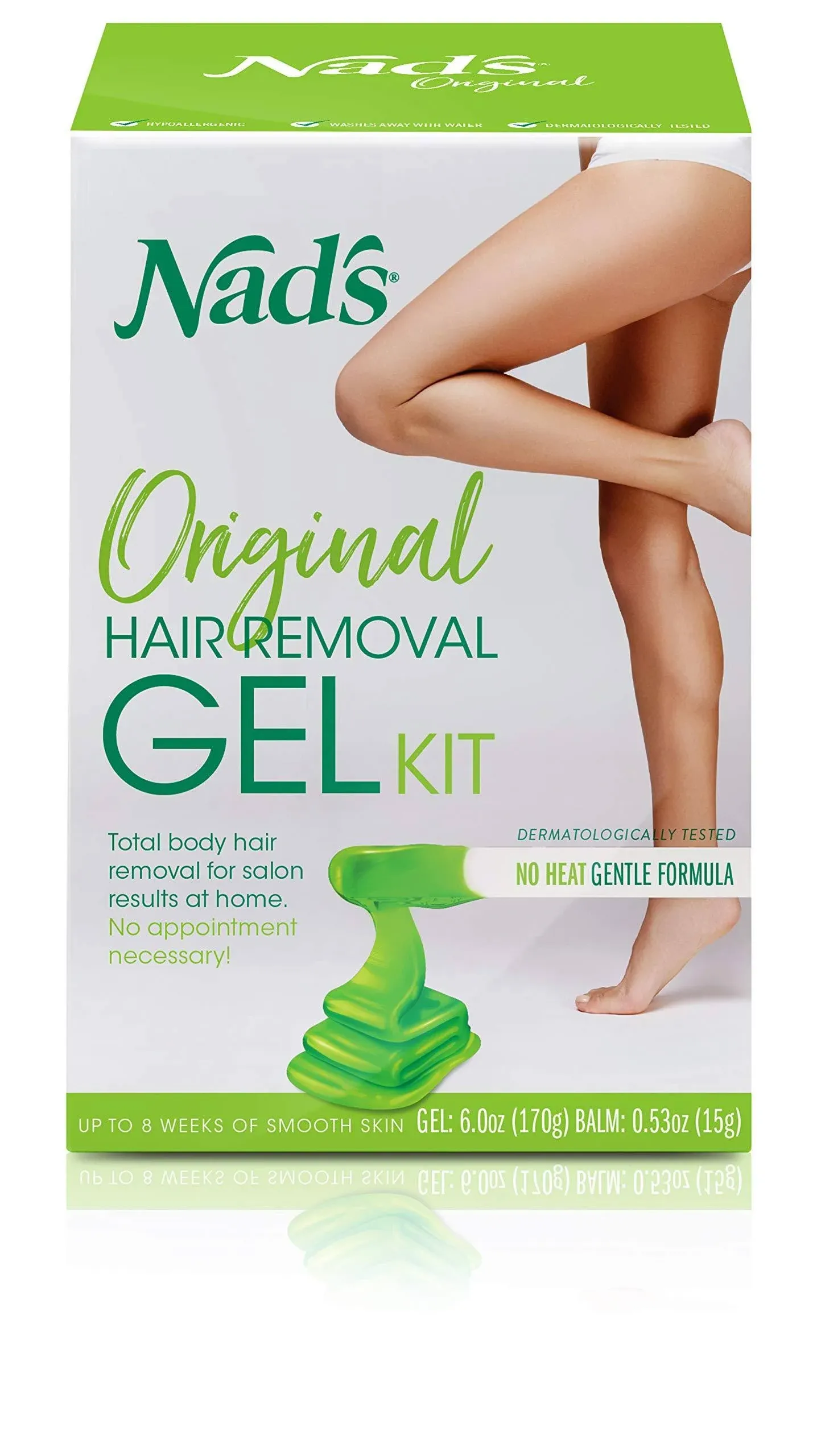 NADS 2 PK Original Hair Removal Gel Kit Soothing Honey 3456