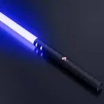 JvmuSaber Lightsaber-Toy Fx-Saber Dueling-Force RGB-Sword - Type-C Rechargeable Metal Hilt Force Fx Dueling 15 Colors Real Lightsaber for Adults Metal Hilt Three Sound Mode (Black)