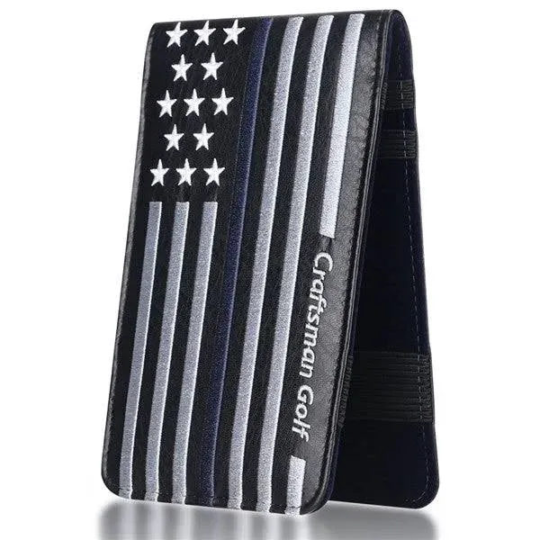 Craftsman Golf Blue Strips Stars Golf Scorecard Holder