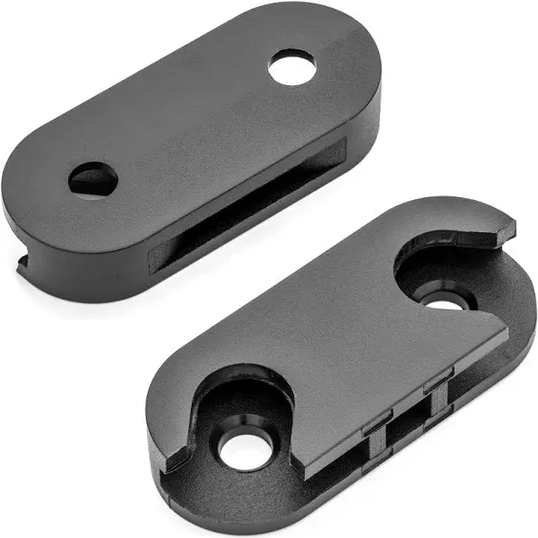 Shoe Storage Hinge #110364 Compatible with IKEA HEMNES and STALL (2 Black 