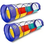 Kiddey Multicolored Play Tunnel for Kids 6 - Crawl and Explore Tent, with See ...