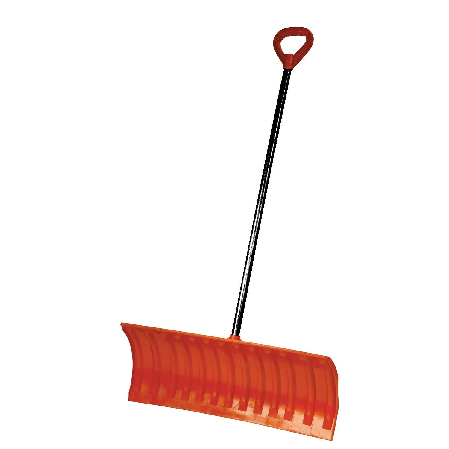 Emsco Bigfoot 27 in. Pusher Snow Roller Shovel with Large D-Grip Metal Handle 1271-1