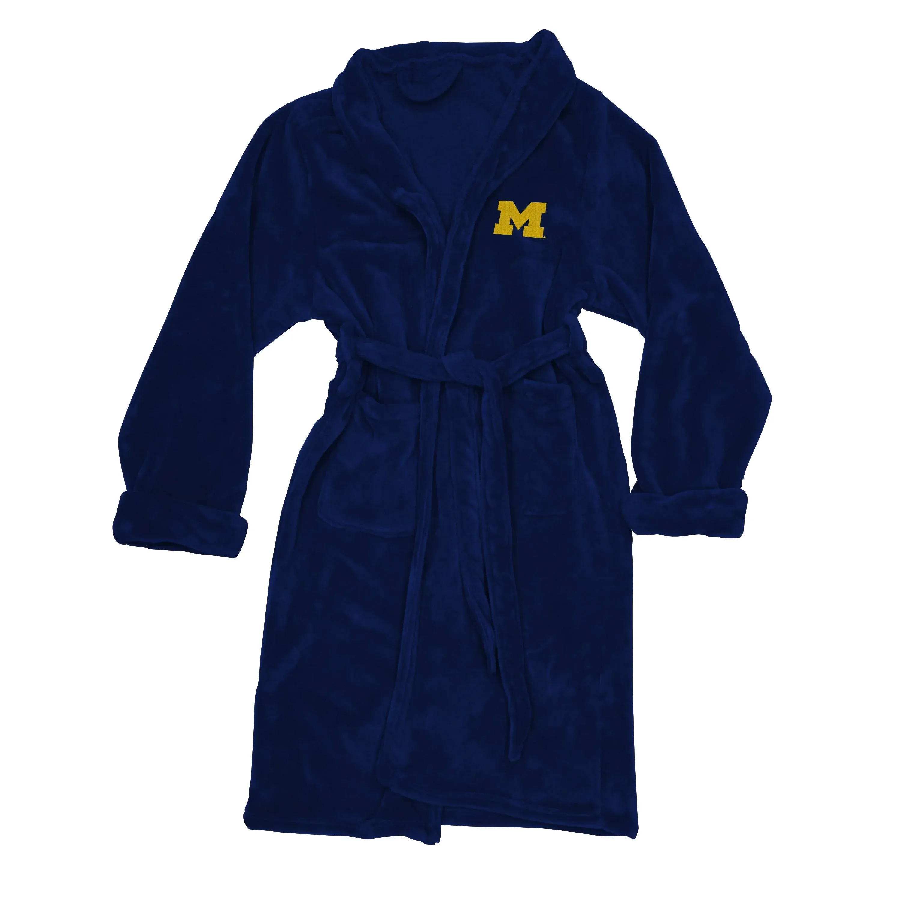 COL 349 Michigan University MSU Navy Blue  L/XL Bathrobe - Multi-color Unisex