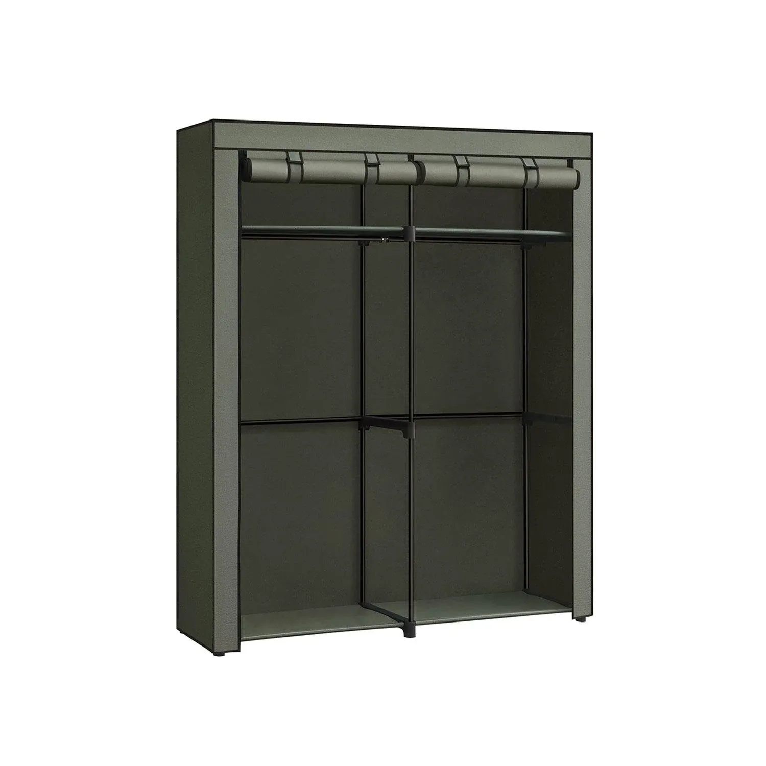 SONGMICS Portable Closet Wardrobe 55.1 x 16.9 x 68.5 Inches Sage Green