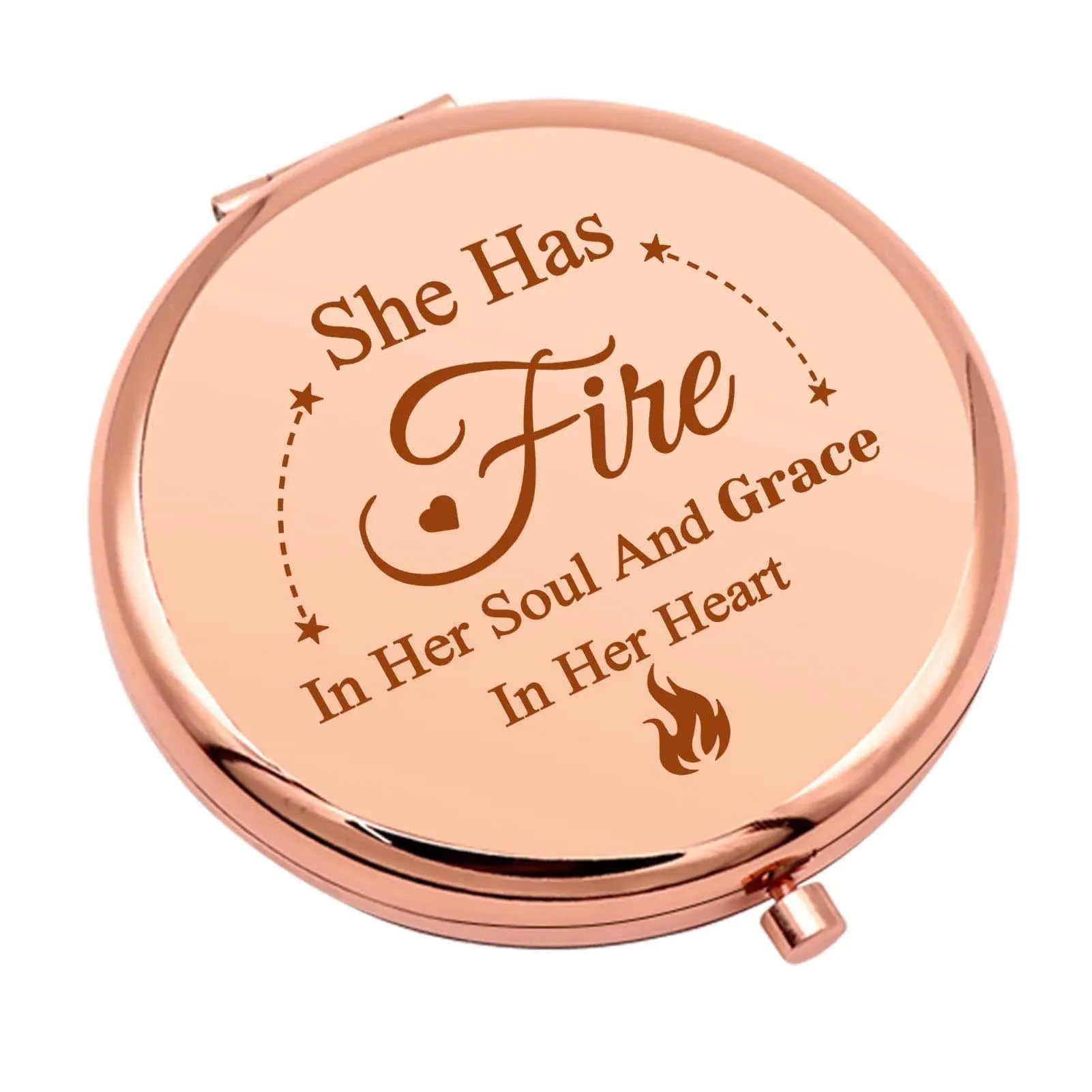 Inspirational Gift for Women Encouragement Gift Compact Makeup Mirror for Her Motivational Birthday Gift for Mom Daughter Folding Makeup Mirror for Sister Friends Christmas Graduation Gift